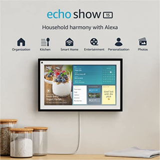 Echo Show 15, Full HD 15.6" smart display for family organization with Alexa