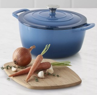 3.5-Quart Ombre Enameled Cast-Iron Dutch Oven