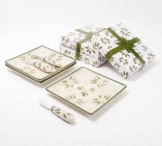 Temp-tations Old World Charcuterie Plates with Spreaders (Set of 3)