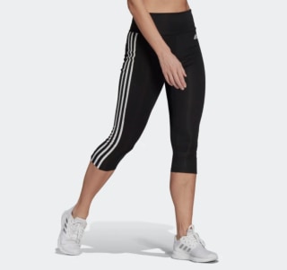 Designed to Move High-Rise 3-Stripes 3/4 Sport Leggings