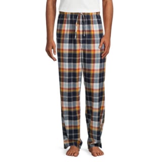 ST. JOHN`S BAY St. John's Bay Flannel Mens Pajama Pants, Small , Yellow