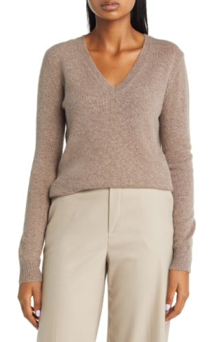 Cashmere Essential V-Neck Sweater