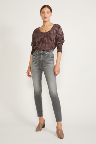 Cindy Organic Cotton High Rise Skinny - Desert Willow