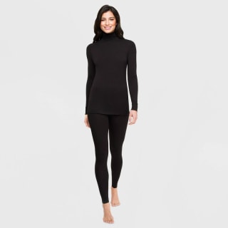 Warm Essentials by Cuddl Duds Women's Smooth Stretch Thermal Turtleneck Top
