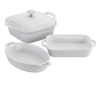 4-Piece Enameled Ceramic Baking Dish Set