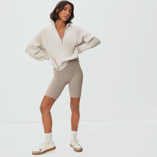 Women's Seamless Bike Short by Everlane in Burnt Sugar, Size M/L