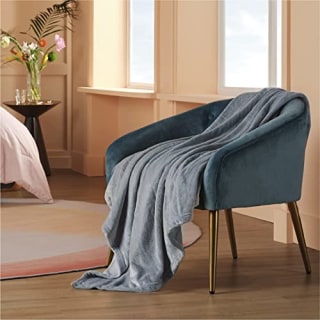 Bedsure Fleece Throw Blanket for Couch Grey - Lightweight Plush Fuzzy Cozy Soft Blankets and Throws for Sofa, 50x60 inches