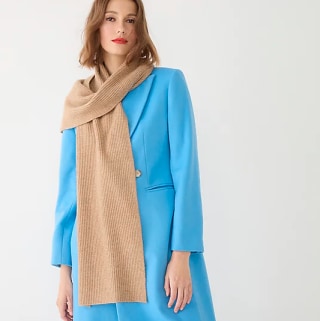 Ribbed Cashmere Scarf