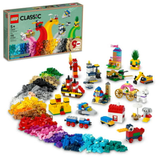 LEGO Classic 90 Years of Play Building Set with 15 Mini Builds 11021