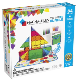 Magna-Tiles 84-Piece Storage Bin Bundle