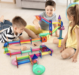 120 Piece Marble-Run Building Blocks