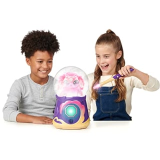 Magic Mixies Magical Misting Crystal Ball with Interactive 8 inch Pink Plush Toy and 80+ Sounds and Reactions
