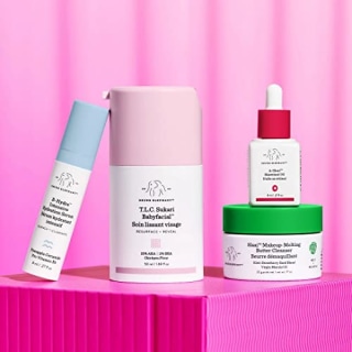 Drunk Elephant Drunk Break: Weekend w/ My Baby Weekend Kit - T.L.C. Sukari Babyfacial, Slaai Makeup-Melting Butter Cleanser (w/o booster), B-Hydra Intensive Hydration Serum, A-Gloei Maretinol Oil