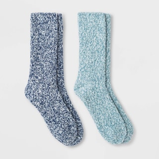 Cozy Marled Crew Socks