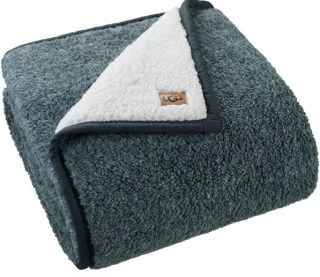 Ugg Melange Classic Sherpa Throw Blanket in Grey