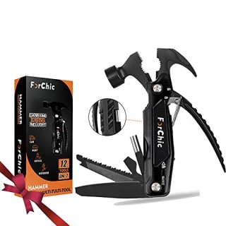 Hammer Multi Tool 12 in 1 Hammer Camping Gear Survival Tool Christmas Birthday Gift for Men, DIY Handyman, Father/Dad, Husband, Boyfriend, Him, Women