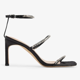 Rhinestone Strap High Heeled Sandals