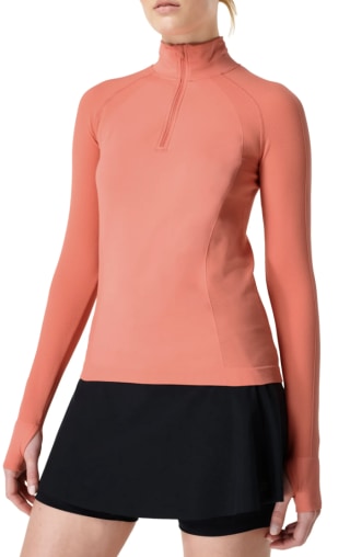 Athlete Seamless Half-Zip Workout Top