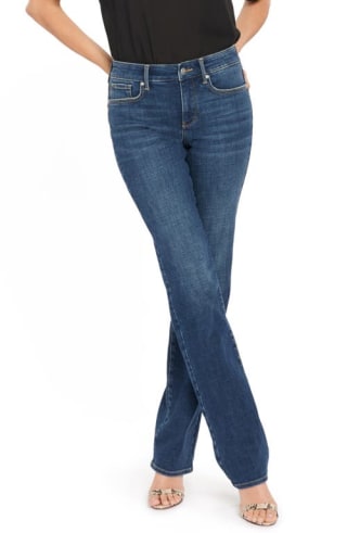 NYDJ Marilyn Straight Leg Jeans in Marcel at Nordstrom, Size 00P
