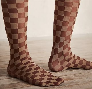 Encore Checkered Tights