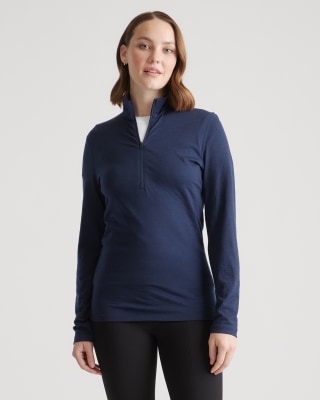Merino Quarter Zip Base Layer by Quince