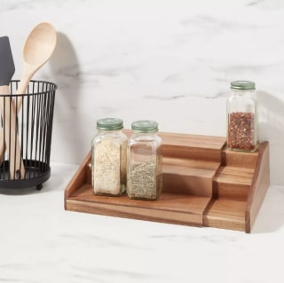 Wood 3-Tier Expandable Spice Rack