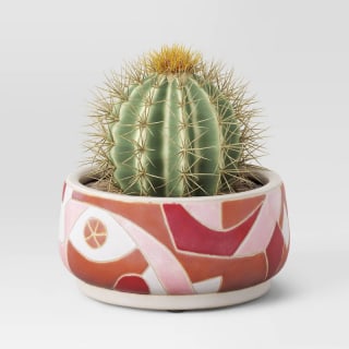 3.94" Earthenware Warm Patterned Indoor/Outdoor Planter Opalhouse designed with Jungalow