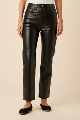 Agolde '90s Pinch Waist Recycled Leather High Waist Pants