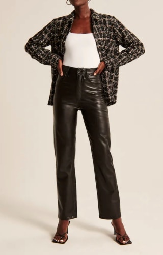 Vegan Leather '90s Straight Pant