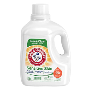 Arm &amp; Hammer Sensitive Skin Free &amp; Clear, 107 Loads Liquid Laundry Detergent, 144.5 Fl oz
