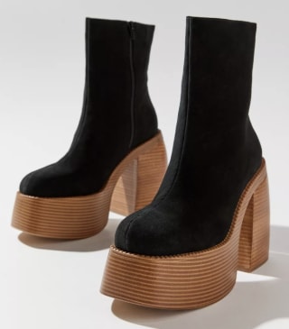 Anna Leather Platform Boot