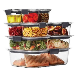 Rubbermaid Brilliance 22-Piece Food Storage Container Set Clear