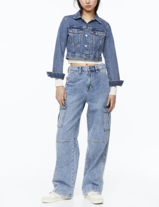 90s Baggy High Cargo Jeans