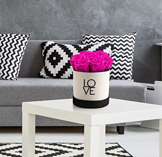 SOHO FLORAL ARTS | Forever Love Box, Genuine Roses that Last for Years | Preserved Flowers | Forever Roses in a Box (Radiant Pink) | Mothers Day Gifts