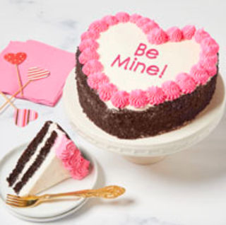 Be Mine! Heart-Shaped Chocolate Cake