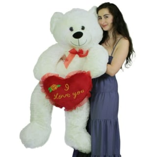 Giant White Teddy Bear