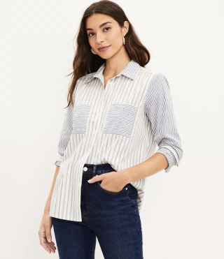 Petite Striped Everyday Shirt