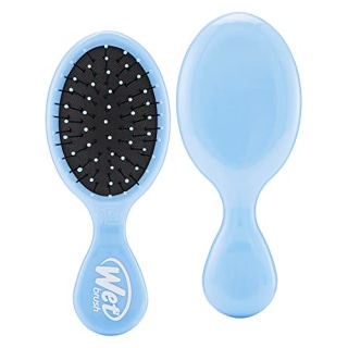 Wet Brush Squirt Detangler Hair Brushes - Free Spirit, Sky - Mini Detangling Brush with Ultra-Soft IntelliFlex Bristles Glide Through Tangles with Ease - Pain Free Comb for All Hair Types