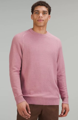 Textured Knit Crewneck Sweater
