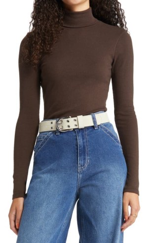 BP Turtleneck Ribbed Top