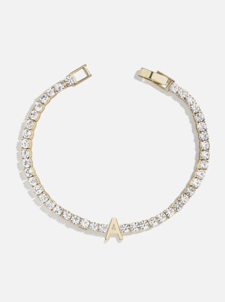 Initial Tennis Bracelet