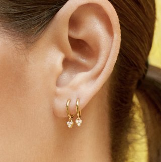 Paola 18K Gold Vermeil Huggie Hoops
