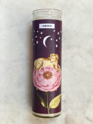 Aries Zodiac Candle