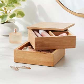 Square Swivel Bamboo Organizer