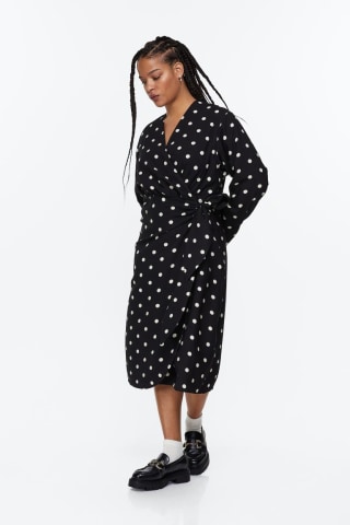 Tie-detail Wrap Dress