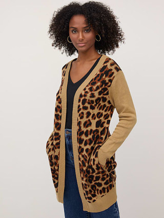 Leopard Print Coatigan