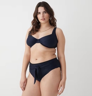 Tie High-Rise Bikini Bottom