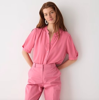 Drapey Button-Up Top