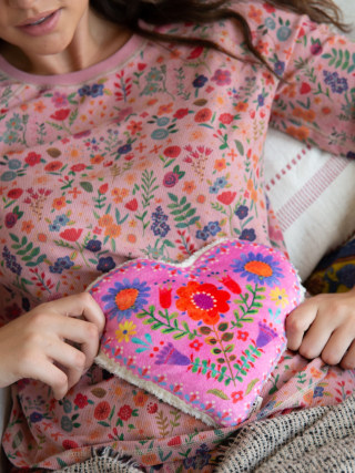 Sherpa Heating Pad - Heart