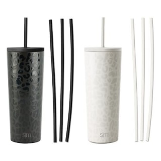 Simple Modern 2pack 24oz Stainless Steel Classic with Six Bonus Straws